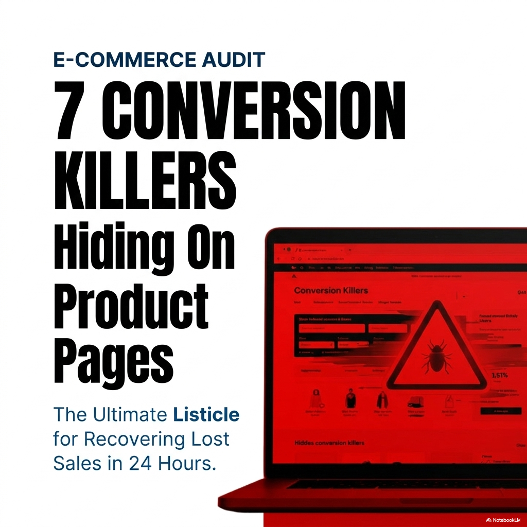 Master E-commerce Conversion Rate Optimization! Discover 7 hidden product page killers driving customers away and get simple fixes to boost sales today.