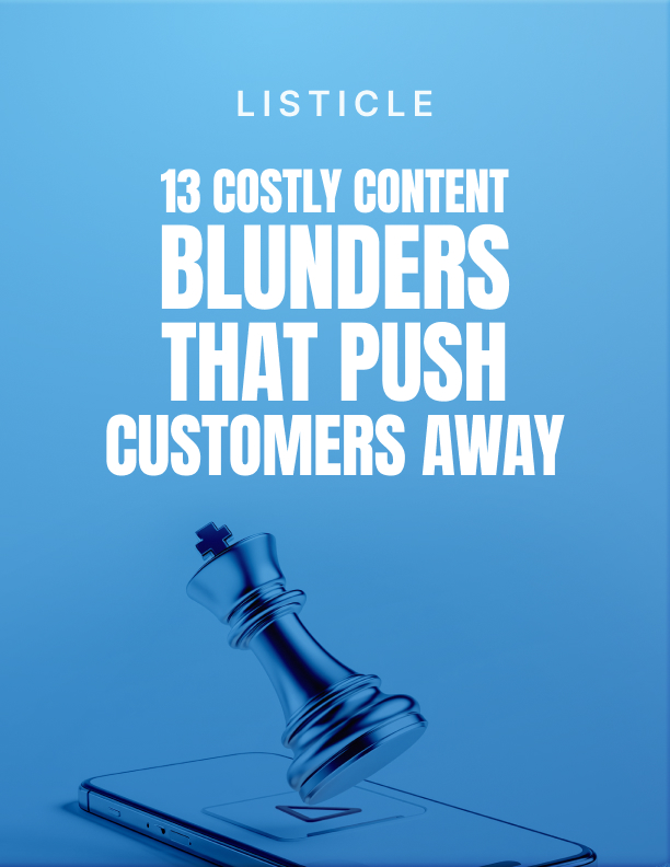 Content Marketing Mistakes Listicle